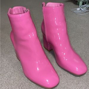 Pink booties